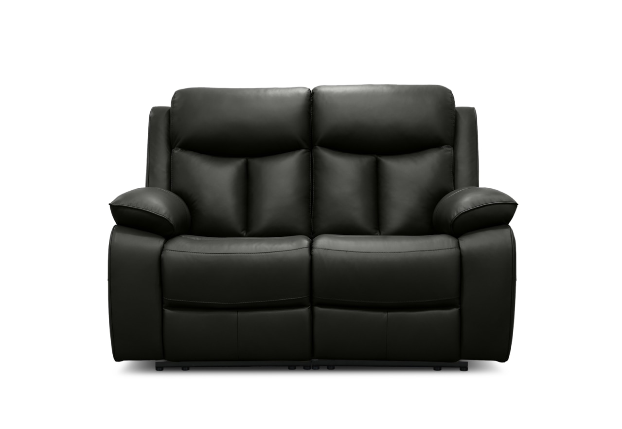 DACIA LEATHER 2 Seater Sofa with inbuilt Electric Recliners – image 1 of 9
