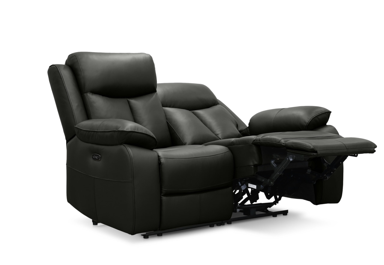 DACIA LEATHER 2 Seater Sofa with inbuilt Electric Recliners – image 5 of 9