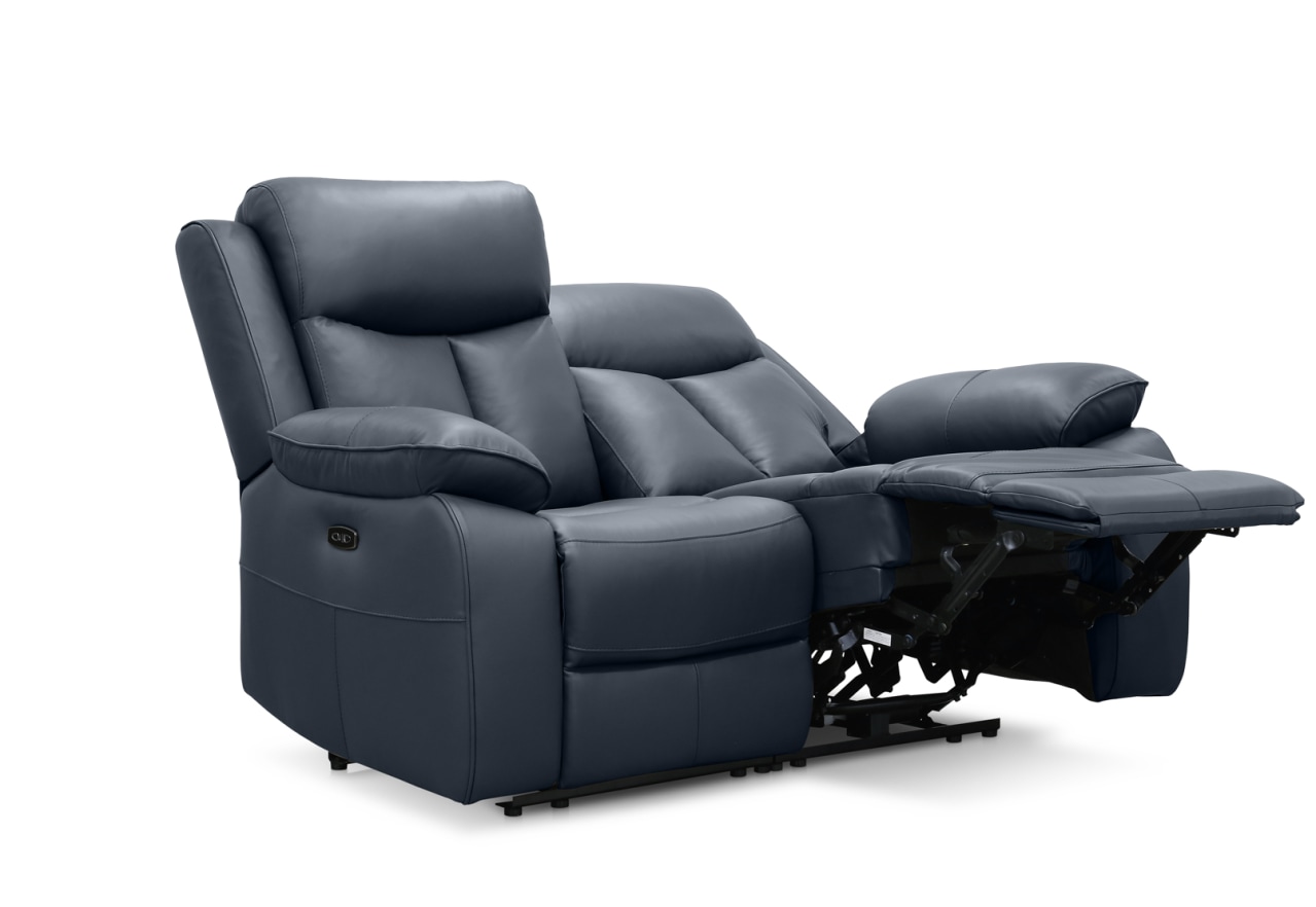 DACIA LEATHER 2 Seater Sofa with inbuilt Electric Recliners – image 5 of 9
