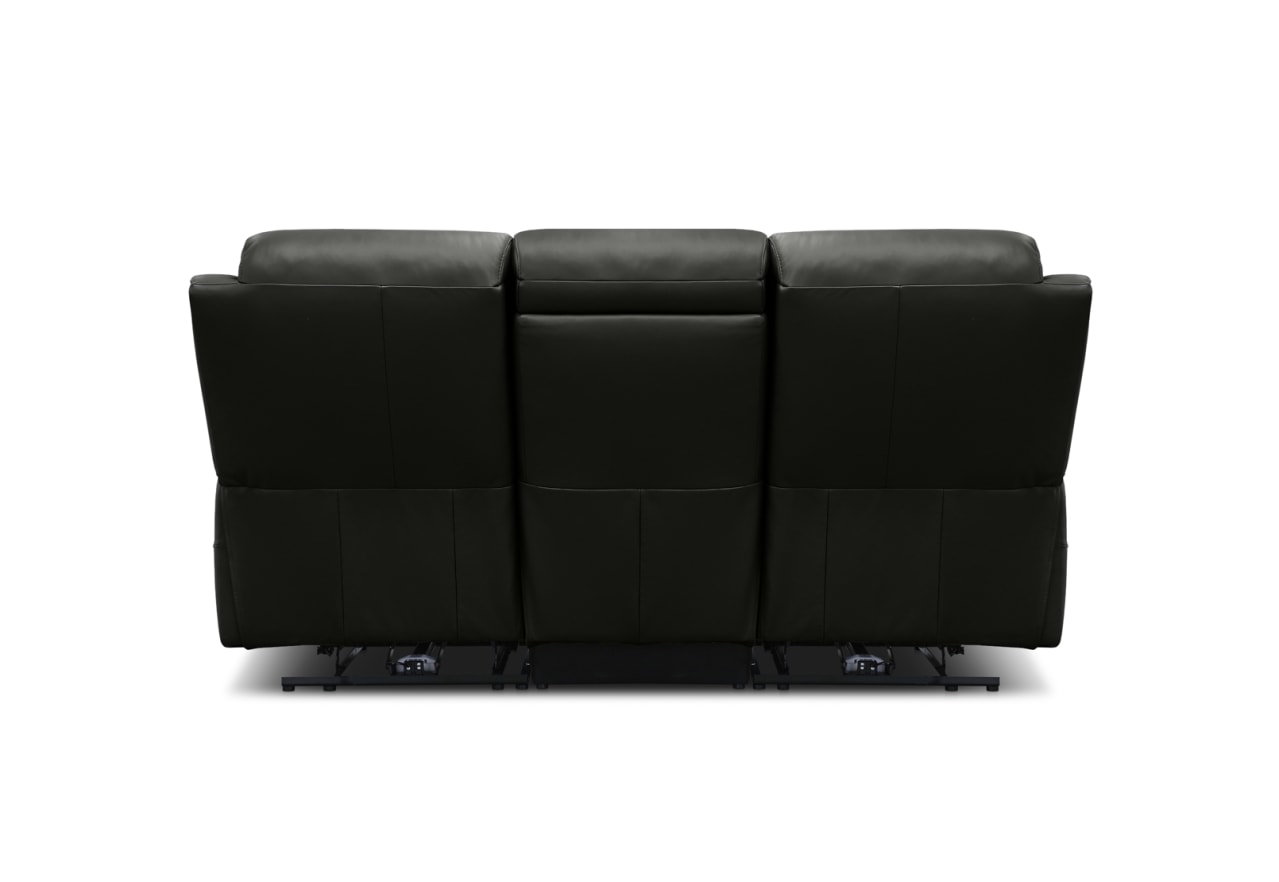 DACIA LEATHER 3 Seater Sofa with 2 inbuilt Electric Recliners – image 12 of 13