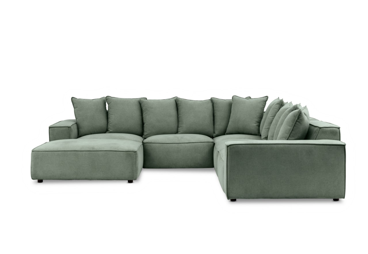 TILLEY FABRIC Corner Lounge with Ottoman ( Fabric) – image 3 of 9