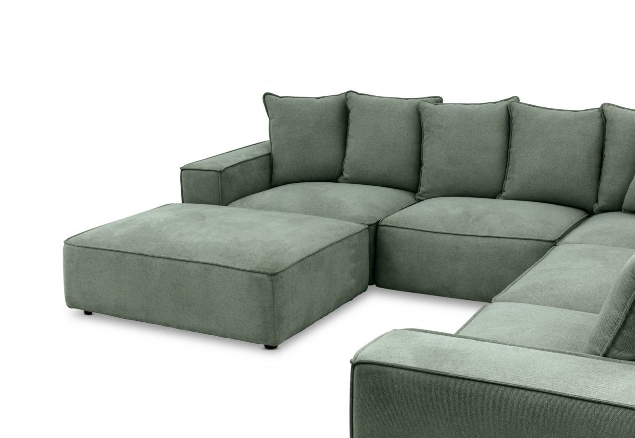TILLEY FABRIC Corner Lounge with Ottoman ( Fabric) – image 6 of 9