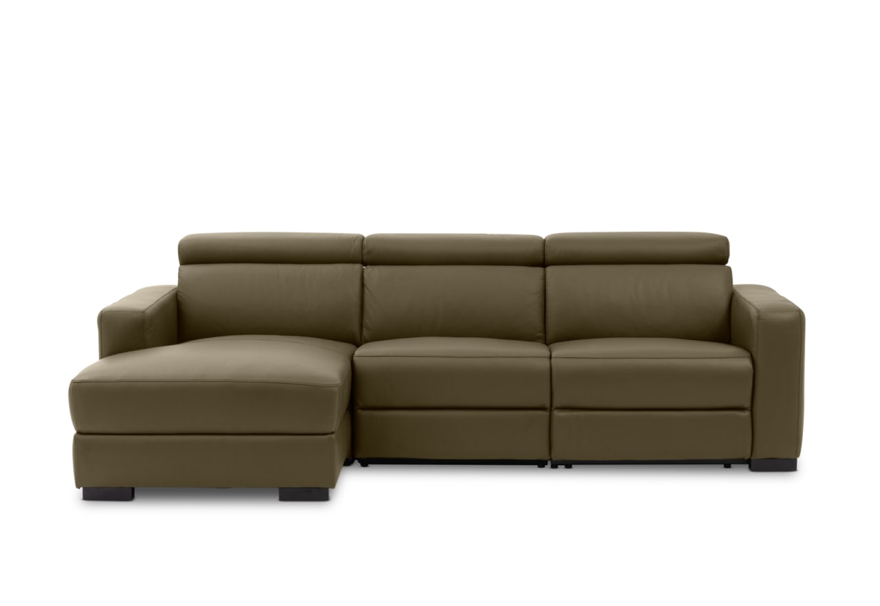 DAMIAN LEATHER 3 Seater Sofa with LHF Chaise (Leather) – image 2 of 19