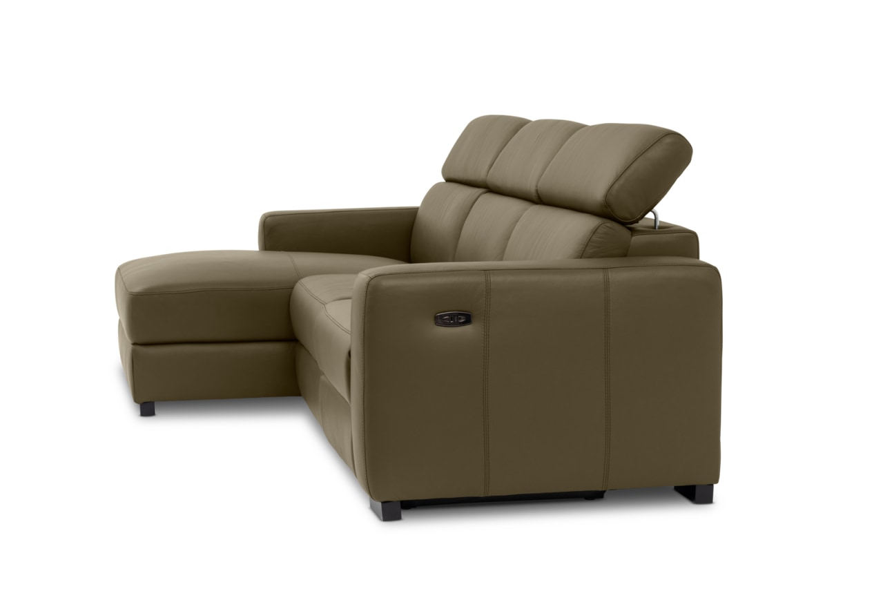 DAMIAN LEATHER 3 Seater Sofa with LHF Chaise (Leather) – image 15 of 19