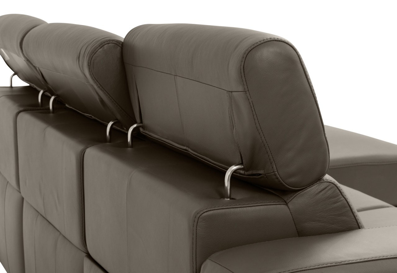 DAMIAN LEATHER 3 Seater Sofa with RHF Chaise (Leather) – image 17 of 19