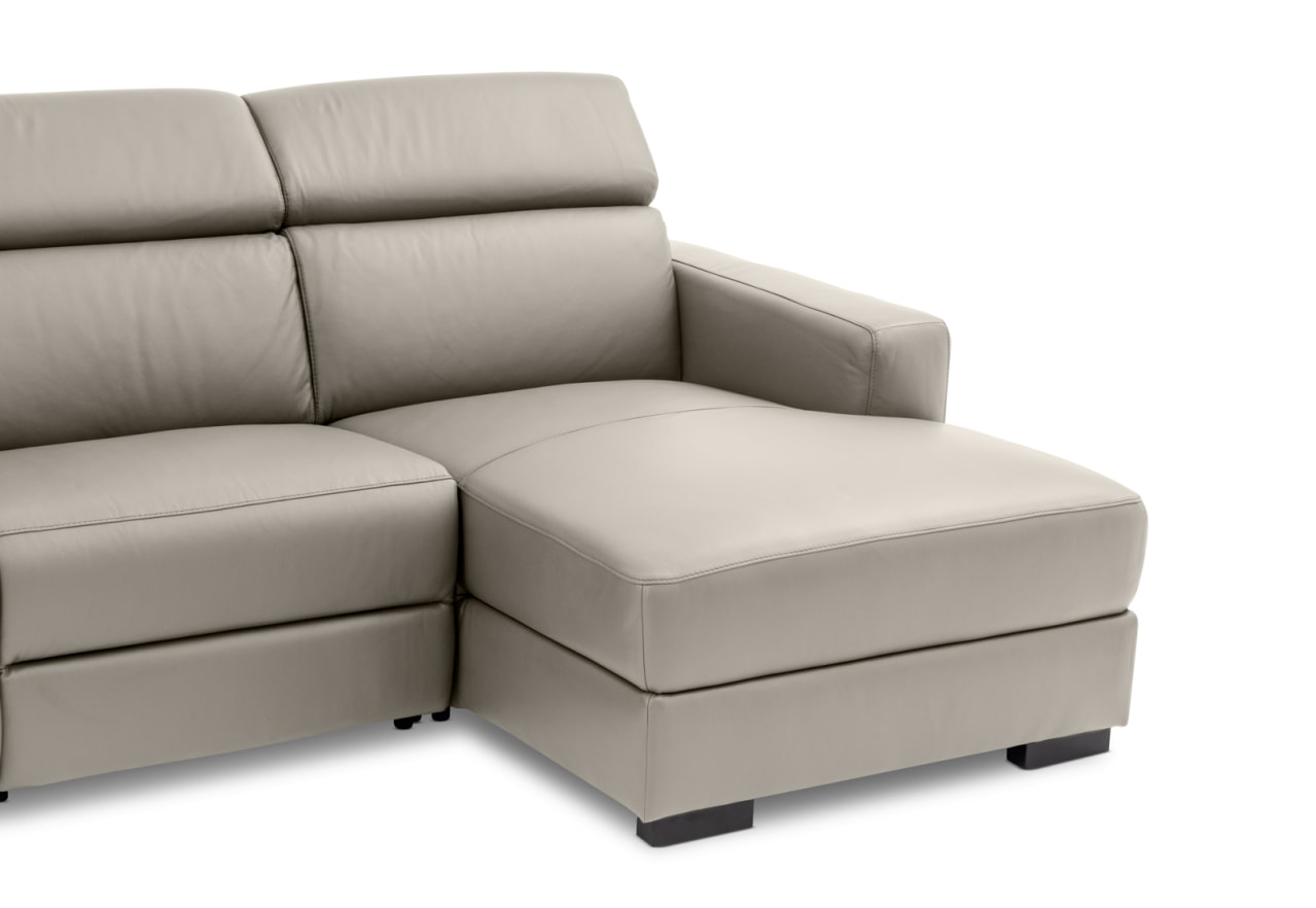 DAMIAN LEATHER 3 Seater Sofa with RHF Chaise (Leather) – image 9 of 19