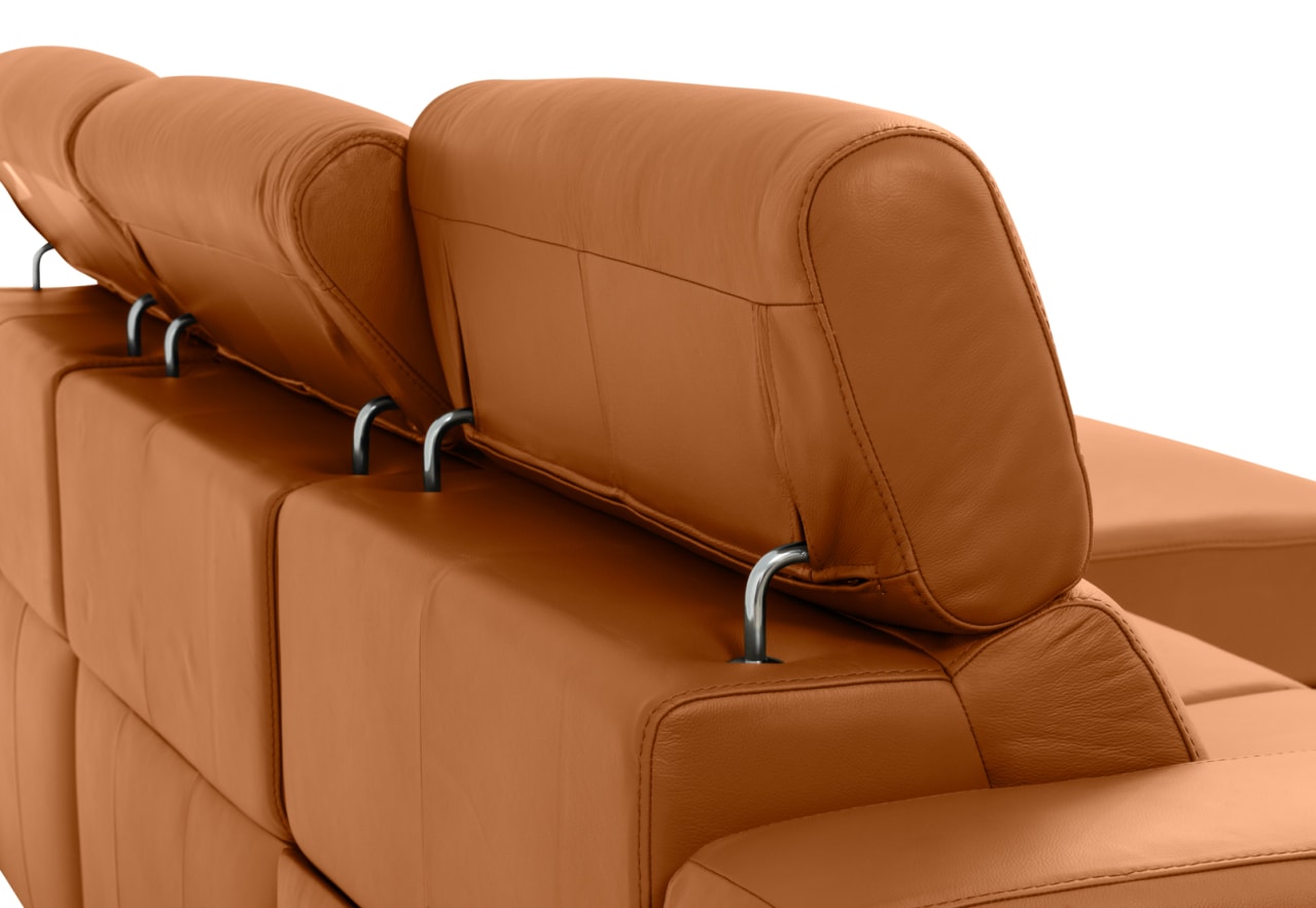 DAMIAN LEATHER 3 Seater Sofa with RHF Chaise (Leather) – image 17 of 19