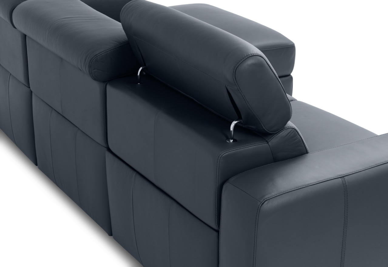 DAMIAN LEATHER 3 Seater Sofa with RHF Chaise (Leather) – image 18 of 19