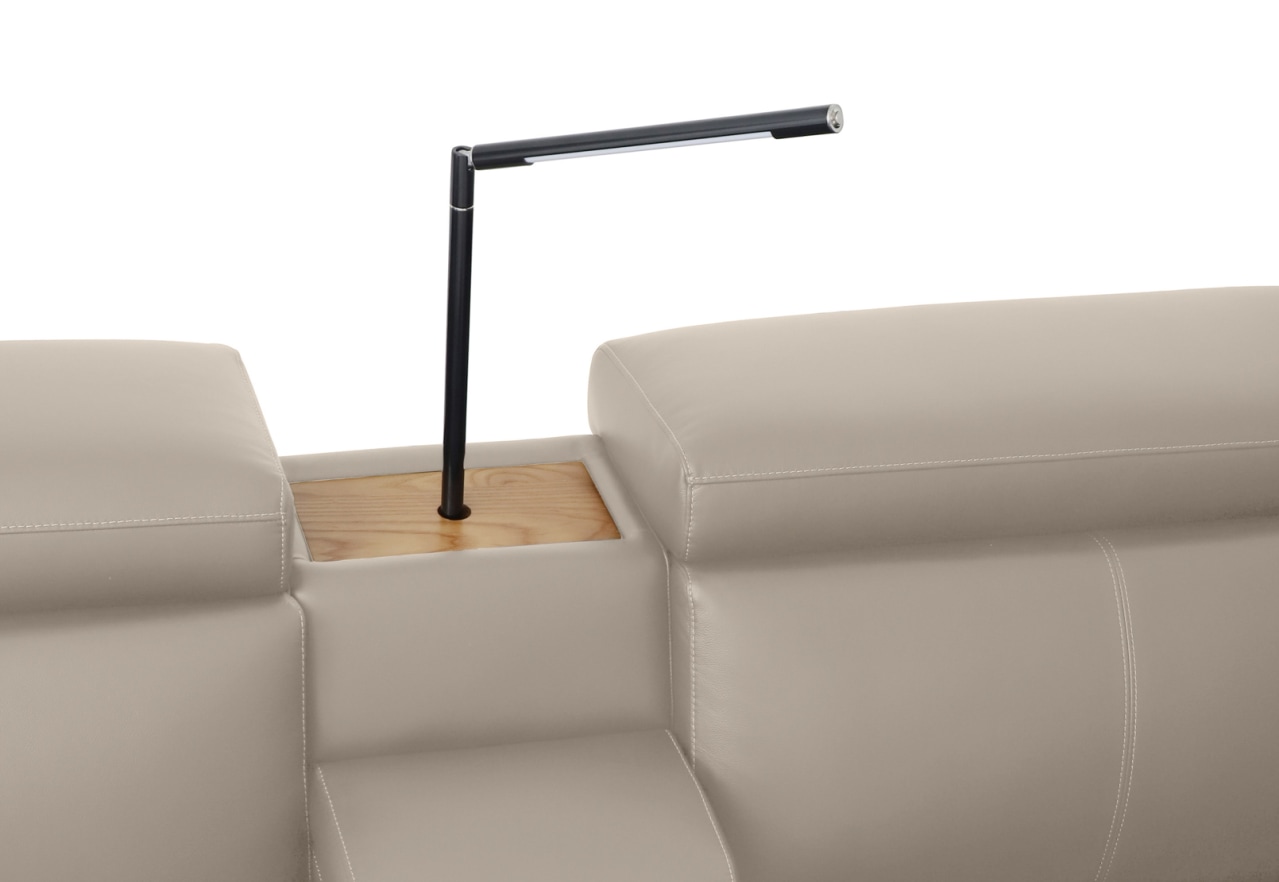 GAGE LEATHER Corner Lounge with 2 Inbuilt Electric Recliners – image 9 of 10