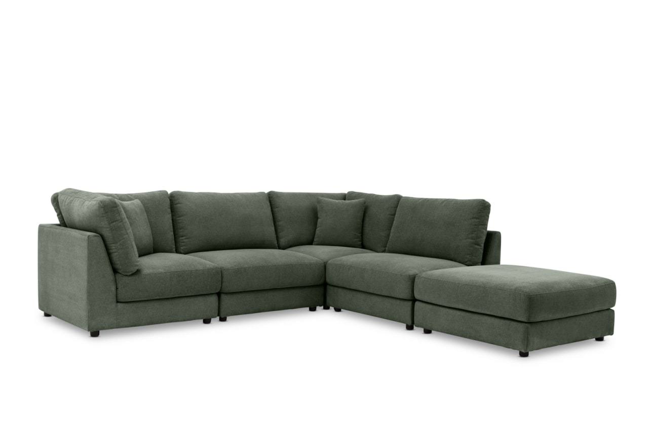 RAQUEL FABRIC 5 Pce Modular Lounge Suite – image 8 of 10