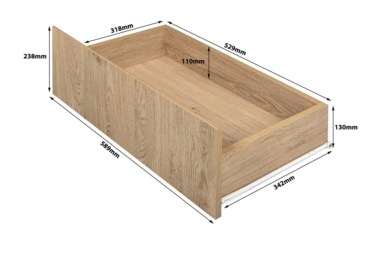 STEPHENSON 3 Drawer Entertainment Unit – image 6 of 8