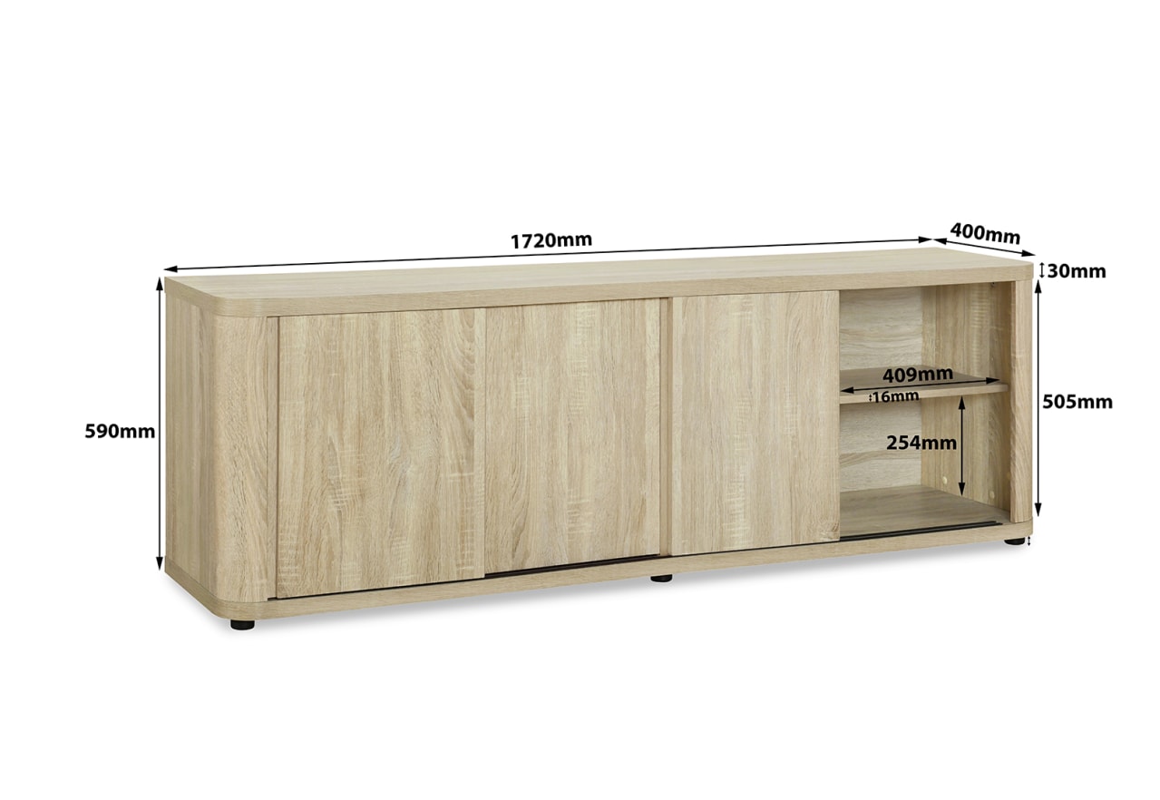 SHAFFER 4 DOOR ENTERTAIMENT UNIT – image 8 of 9
