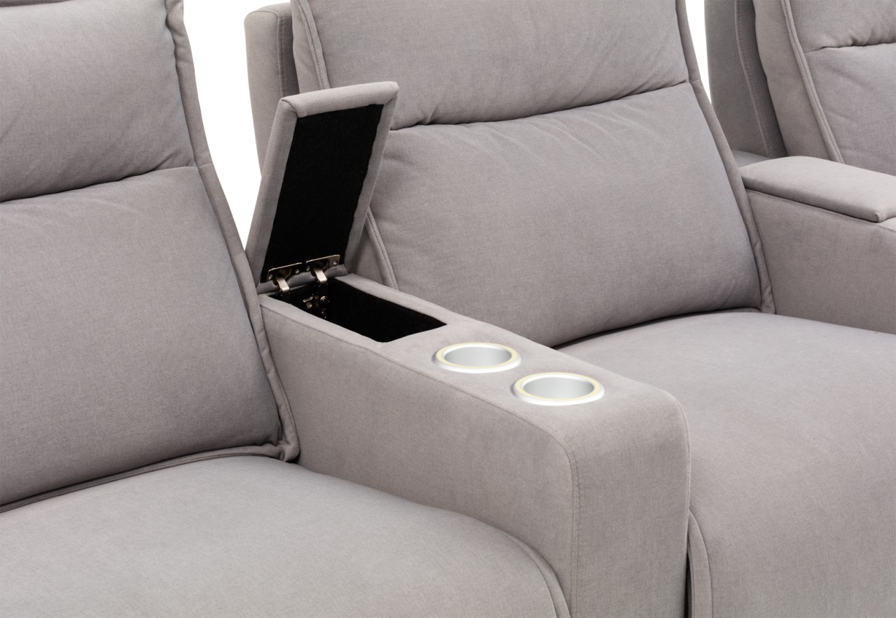 ALCINA FABRIC 3 Seater Theatre Suite – image 12 of 19