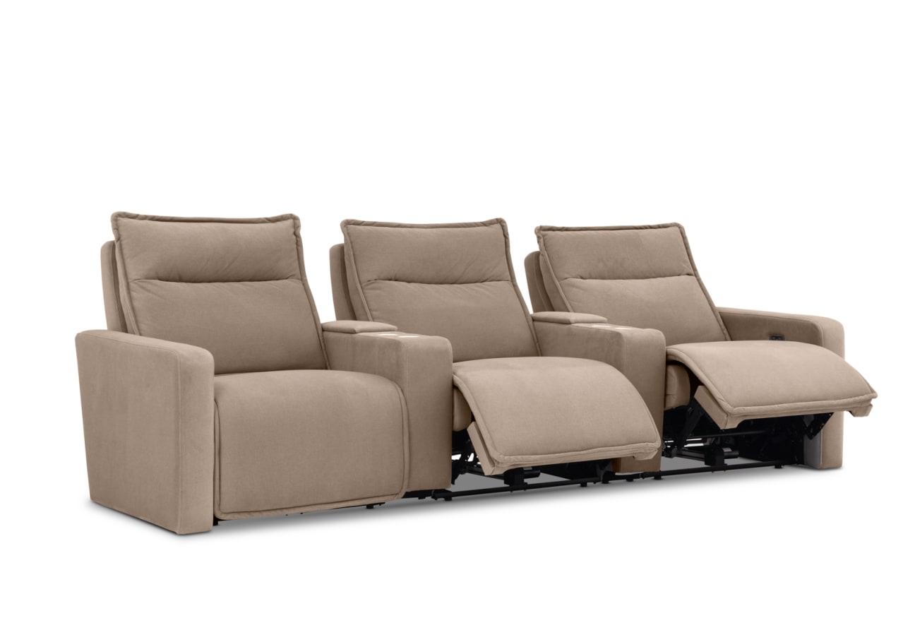 ALCINA FABRIC 3 Seater Theatre Suite – image 6 of 15
