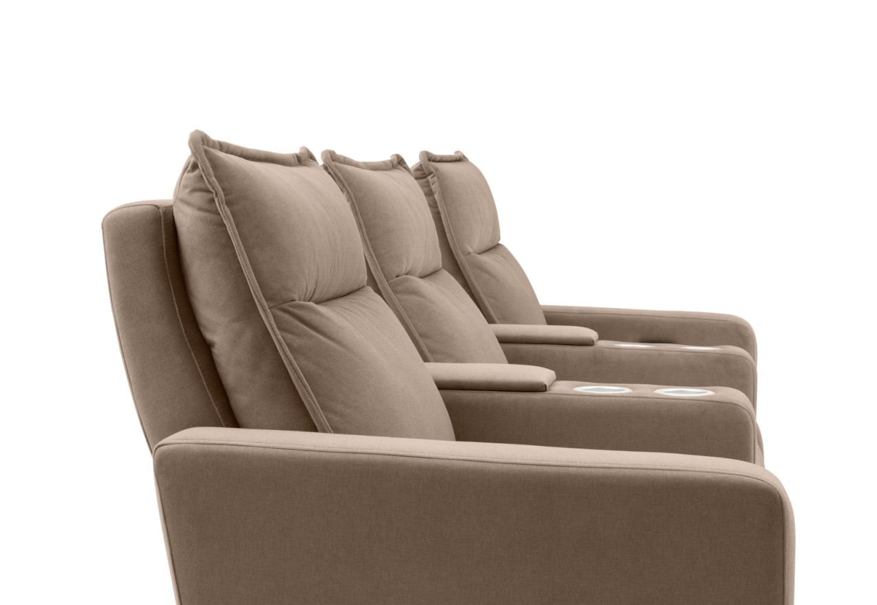 ALCINA FABRIC 3 Seater Theatre Suite – image 13 of 15