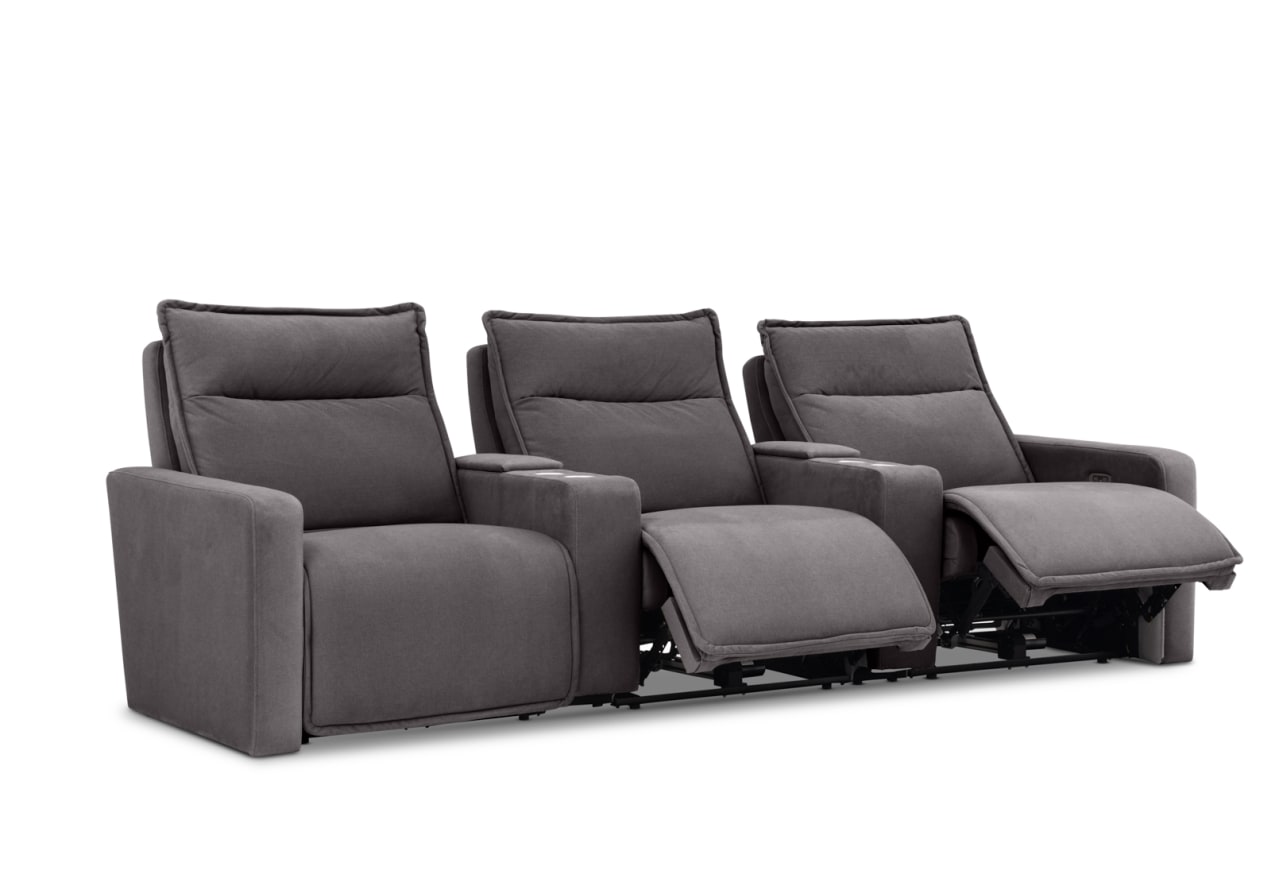 ALCINA FABRIC 3 Seater Theatre Suite – image 6 of 15