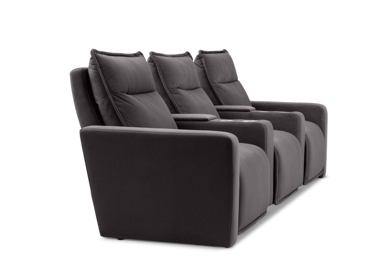 ALCINA FABRIC 3 Seater Theatre Suite – image 12 of 15