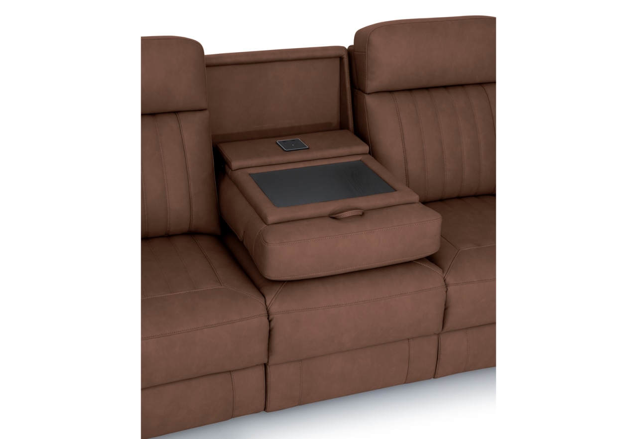 THANE FABRIC 3 Seater with 2 inbuilt Electric Recliners – image 3 of 5