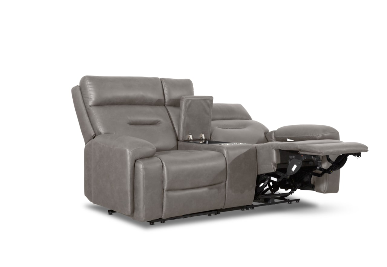 HOLLYWOOD 2 Seater w Electric Recliners Console MEDIA – image 20 of 36