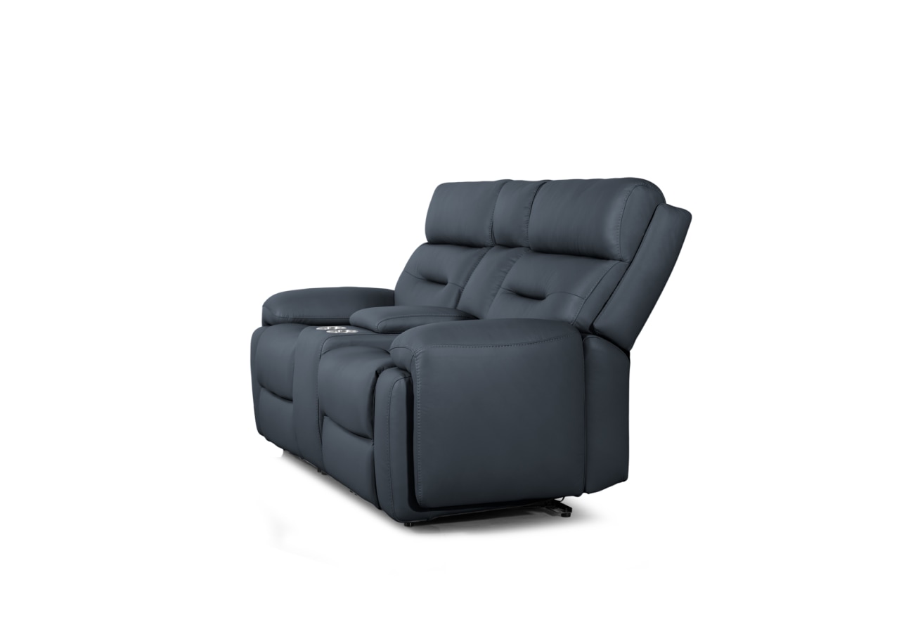 HOLLYWOOD 2 Seater w Elec Recliners Console MEDIA – image 28 of 30