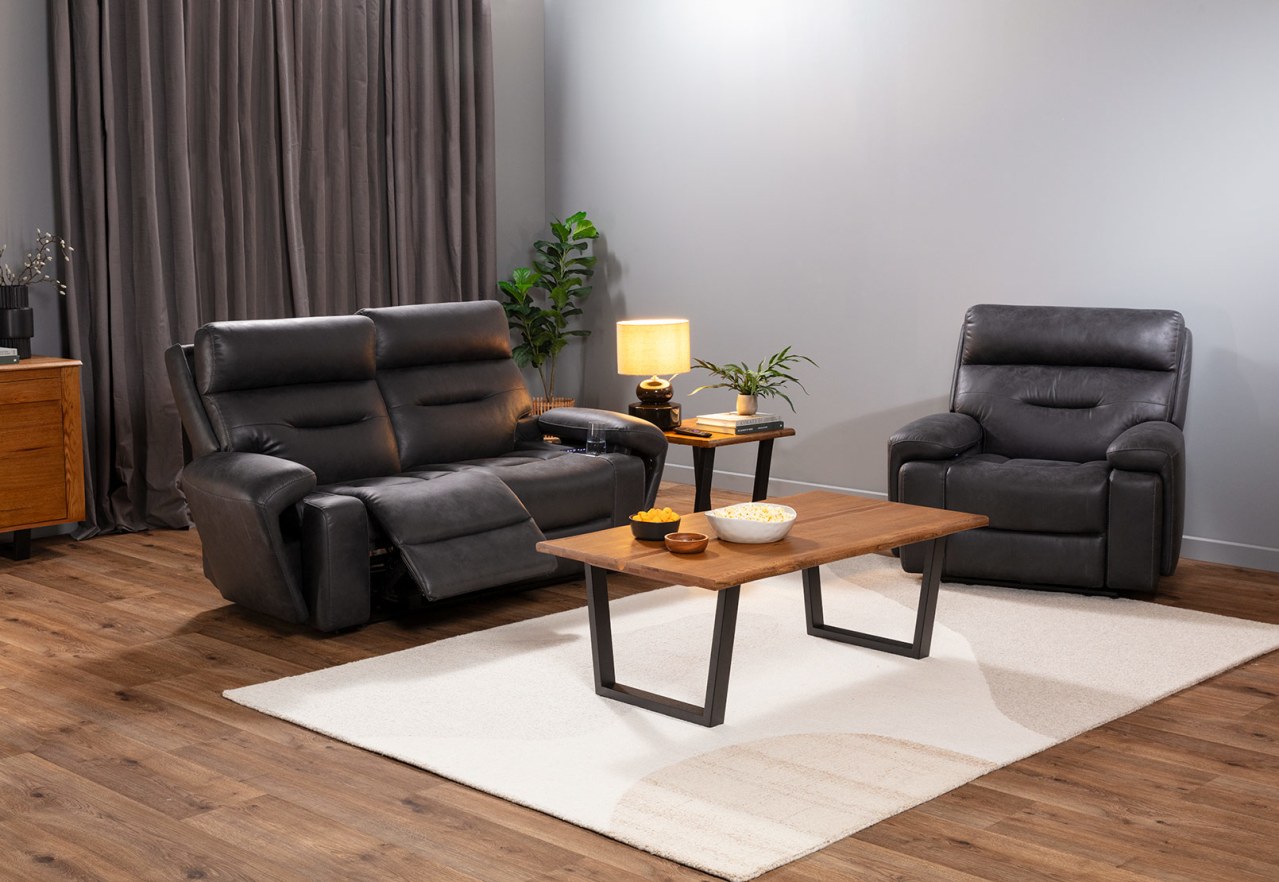 HOLLYWOOD FABRIC Media 2 Seater with Electric Recliners – image 63 of 73