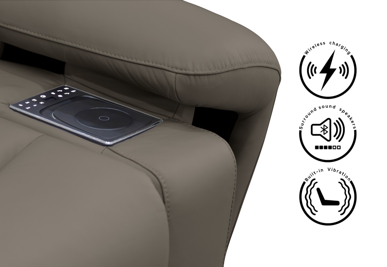 HOLLYWOOD 2 Seater w Electric Recliners MEDIA – image 3 of 28