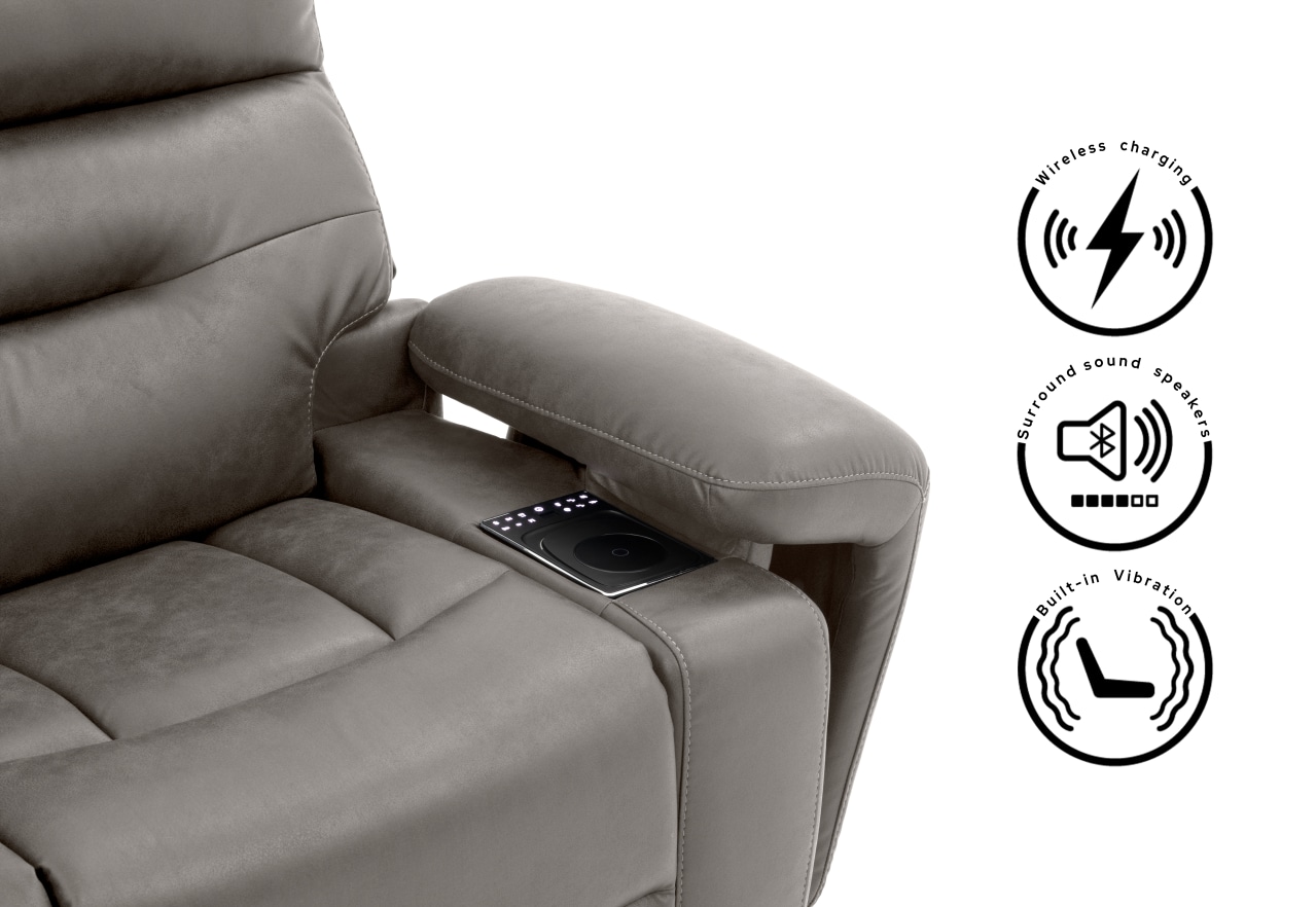 HOLLYWOOD 3 Seater w Electric Recliners MEDIA MTO – image 5 of 63