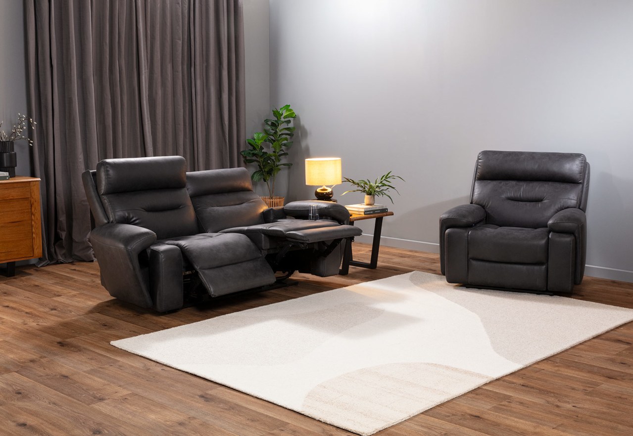 HOLLYWOOD FABRIC Media Electric Recliner – image 35 of 39