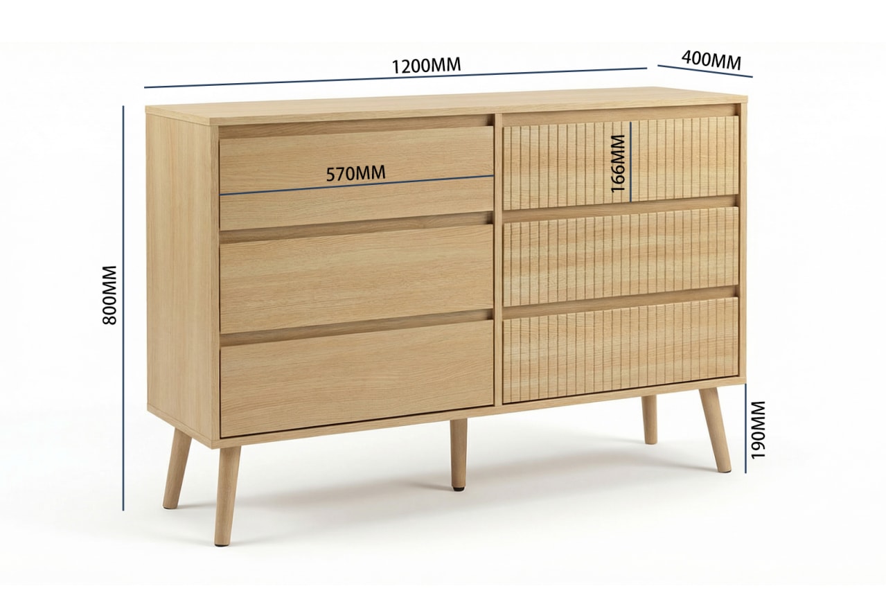 WRIGHT 6 Drawer Dresser (2CTNS) – image 13 of 13