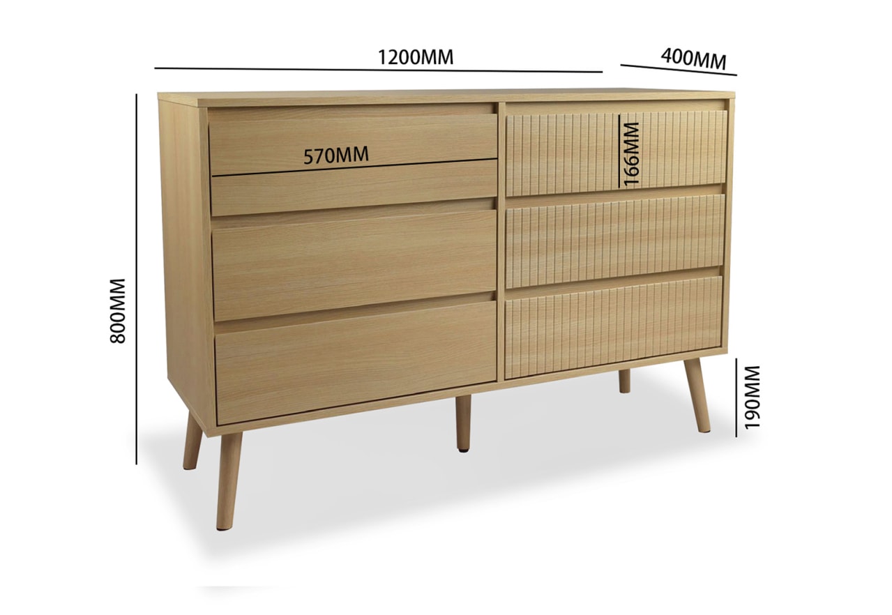 WRIGHT 6 Drawer Dresser (2CTNS) – image 12 of 13