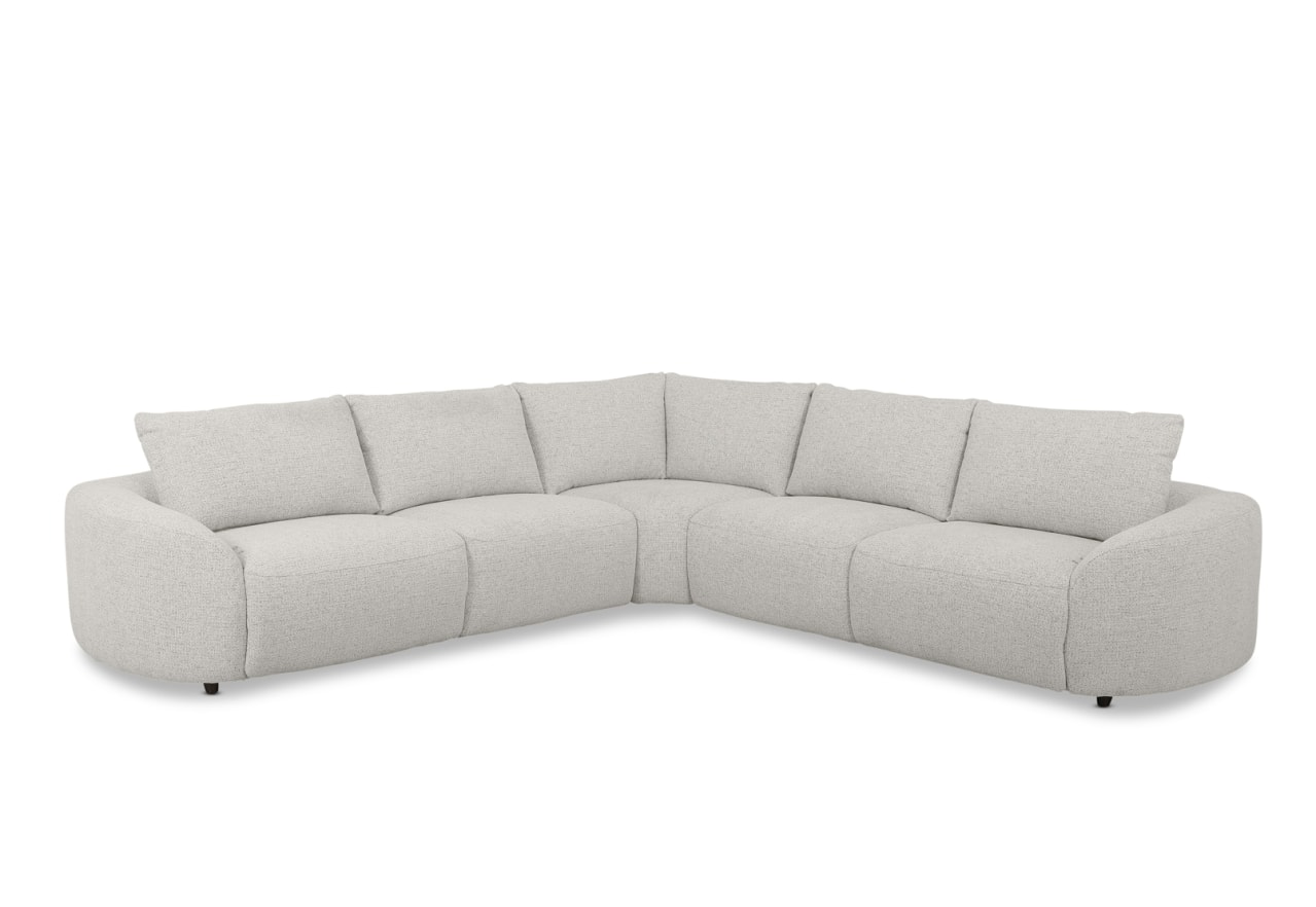 ARETHA FABRIC Corner Lounge with Electric Recliner – image 1 of 10
