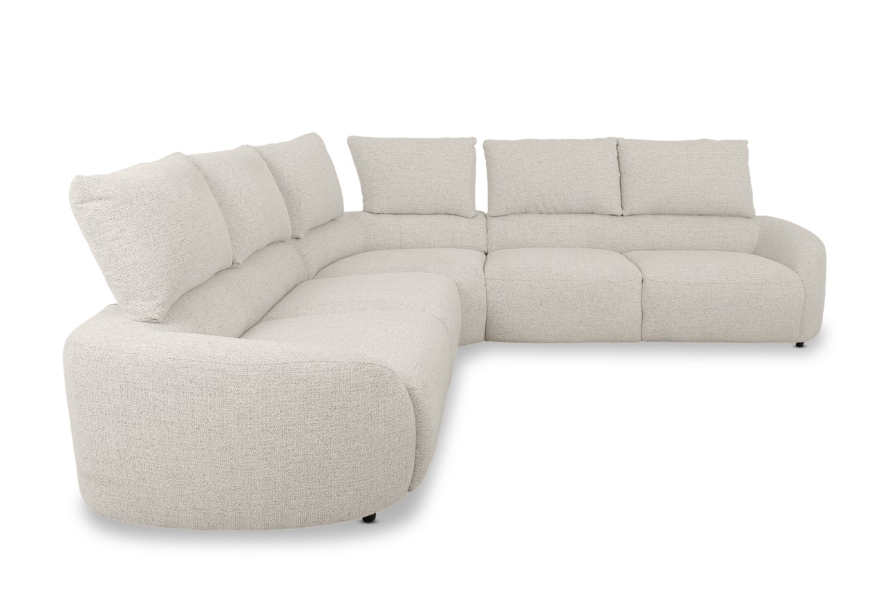 ARETHA FABRIC Corner Lounge with Electric Recliner – image 5 of 10