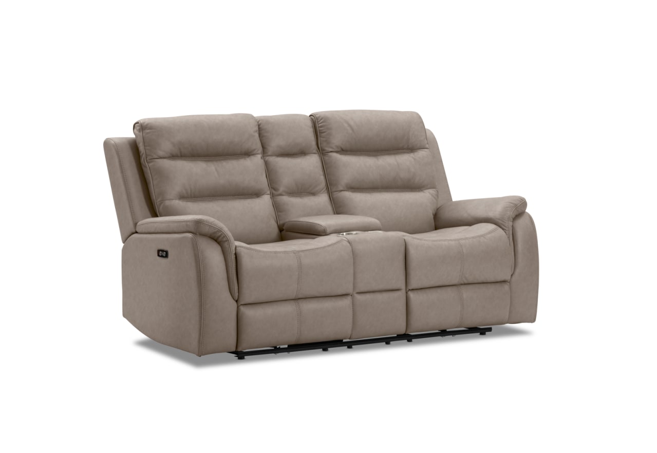 NADAL FABRIC 2 Seater Sofa with Electric Recliners and Console – image 2 of 16