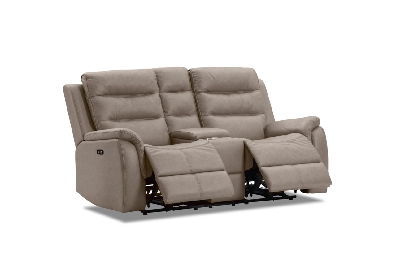 NADAL FABRIC 2 Seater Sofa with Electric Recliners and Console – image 4 of 16