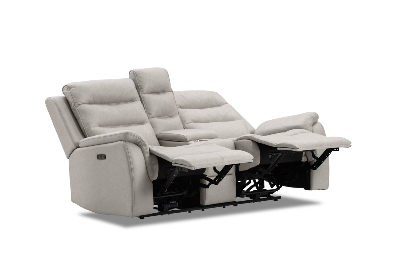 NADAL FABRIC 2 Seater Sofa with Electric Recliners and Console – image 8 of 16
