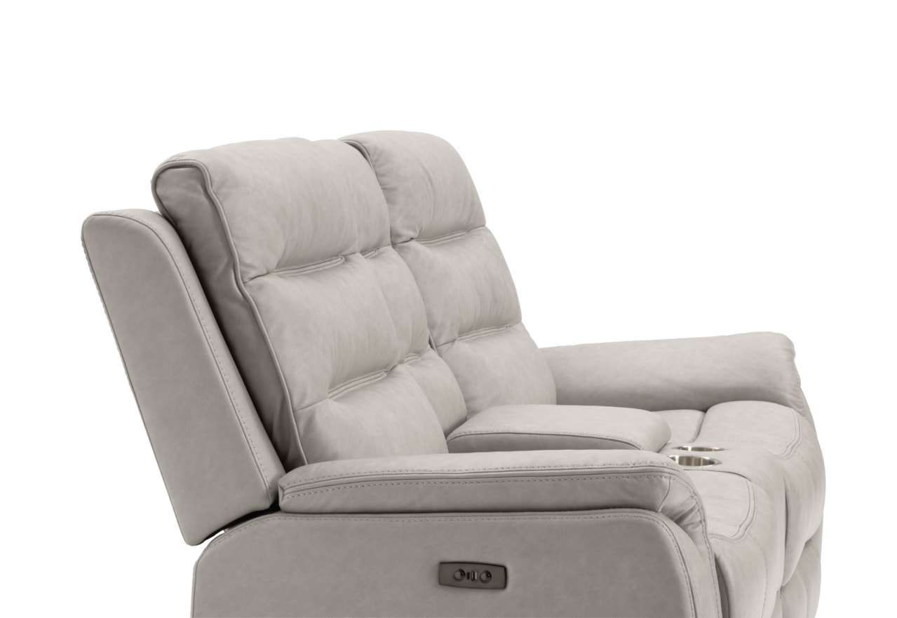 NADAL FABRIC 2 Seater Sofa with Electric Recliners and Console – image 11 of 16