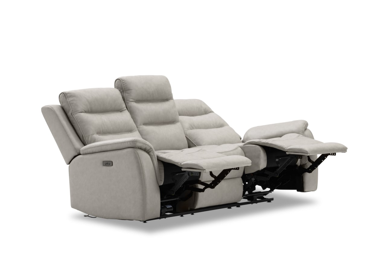 NADAL FABRIC 3 Seater Sofa with 2 Electric Recliners – image 7 of 12