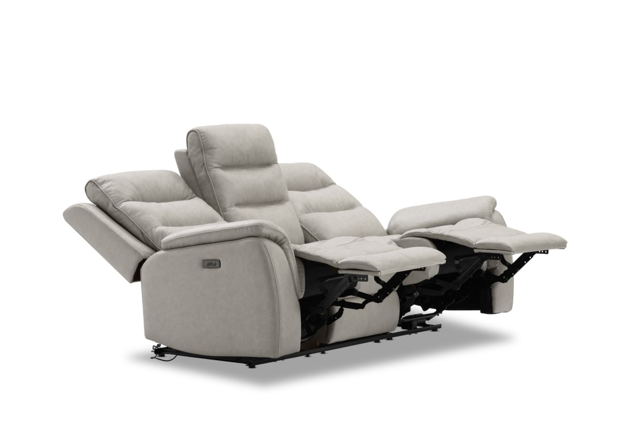 NADAL FABRIC 3 Seater Sofa with 2 Electric Recliners – image 8 of 12