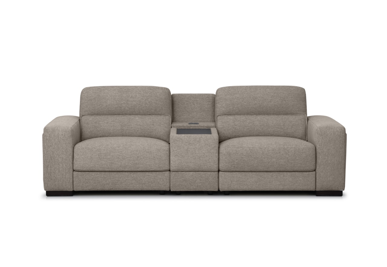 ELISEO FABRIC 2 Seater Sofa with Square Console – image 1 of 6