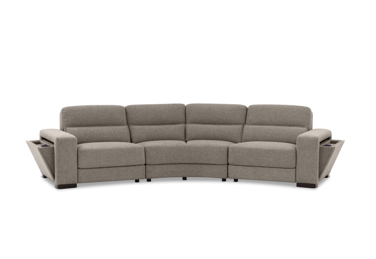 ELISEO FABRIC 4 Seater Wedge Sofa – image 2 of 12