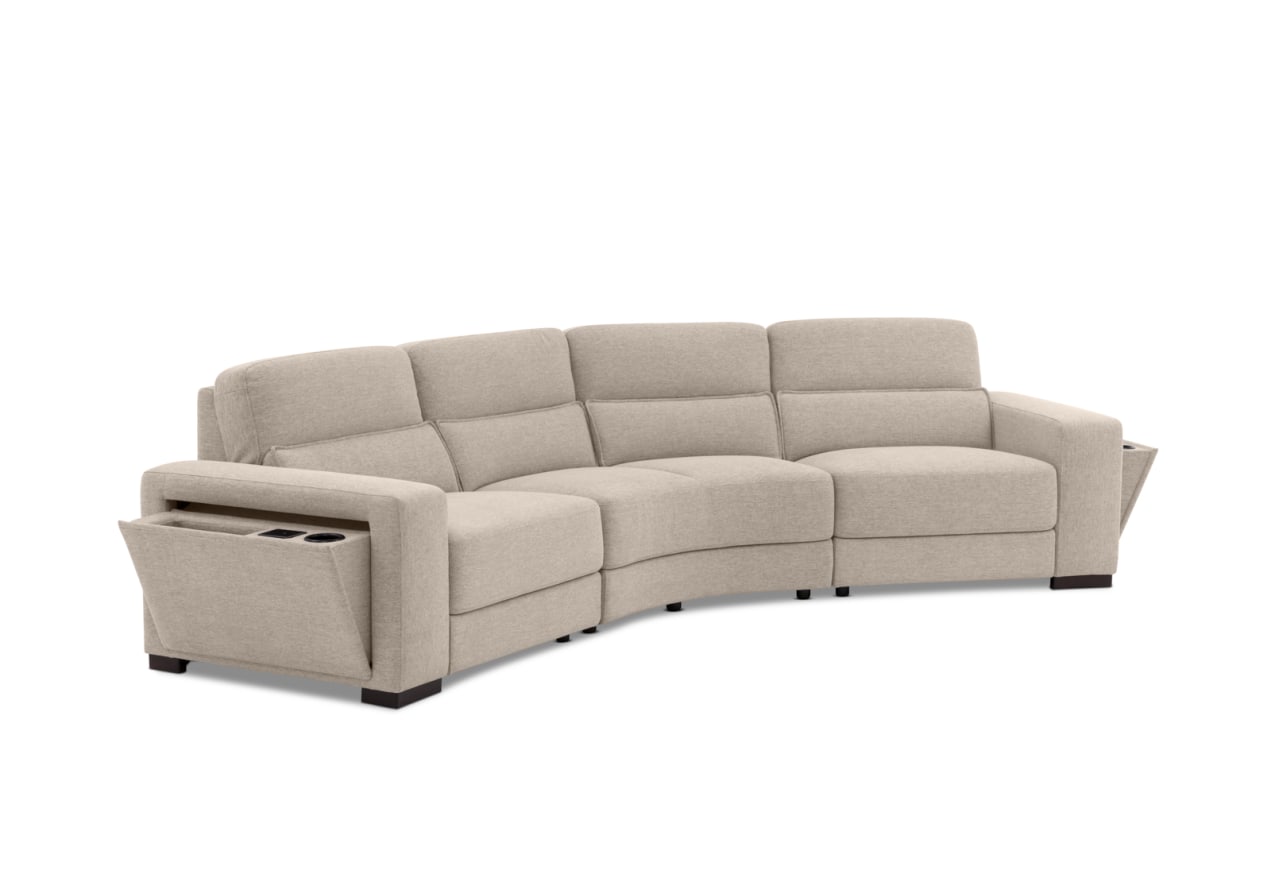 ELISEO FABRIC 4 Seater Wedge Sofa – image 3 of 12