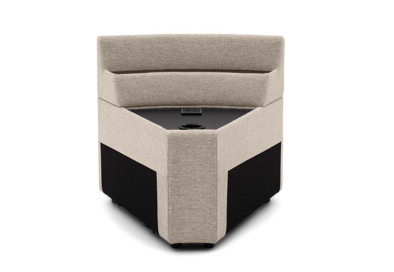 ELISEO FABRIC 4 Seater Corner RHF Chaise with Console – image 5 of 8