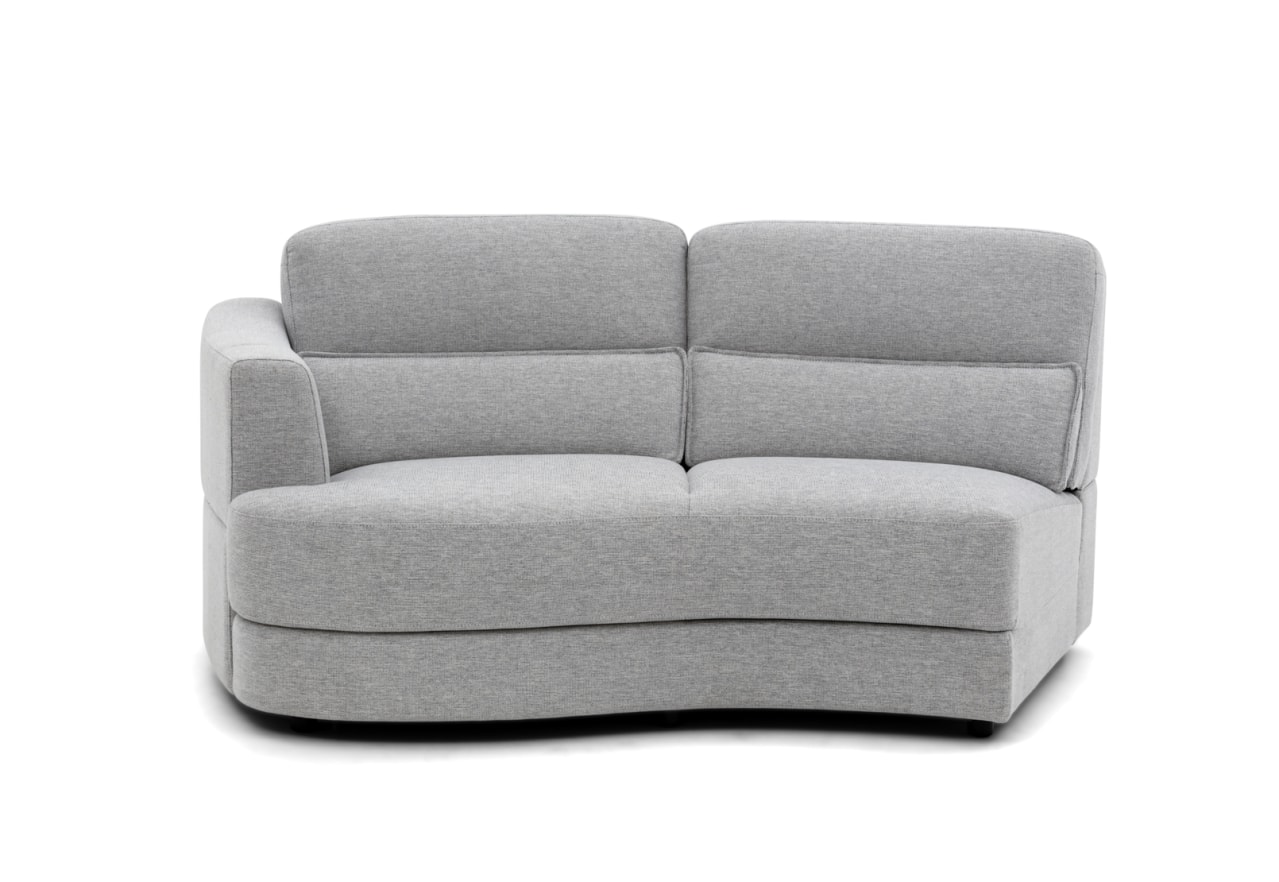 ELISEO FABRIC 4 Seater Curved Sofa – image 3 of 5