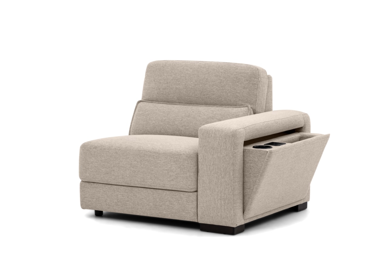 ELISEO FABRIC 4 Seater Corner LHF Chaise with Console – image 3 of 8