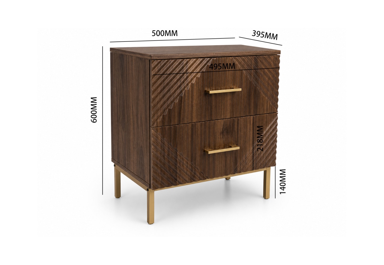 HARRY 2 Drawer Bedside – image 13 of 14