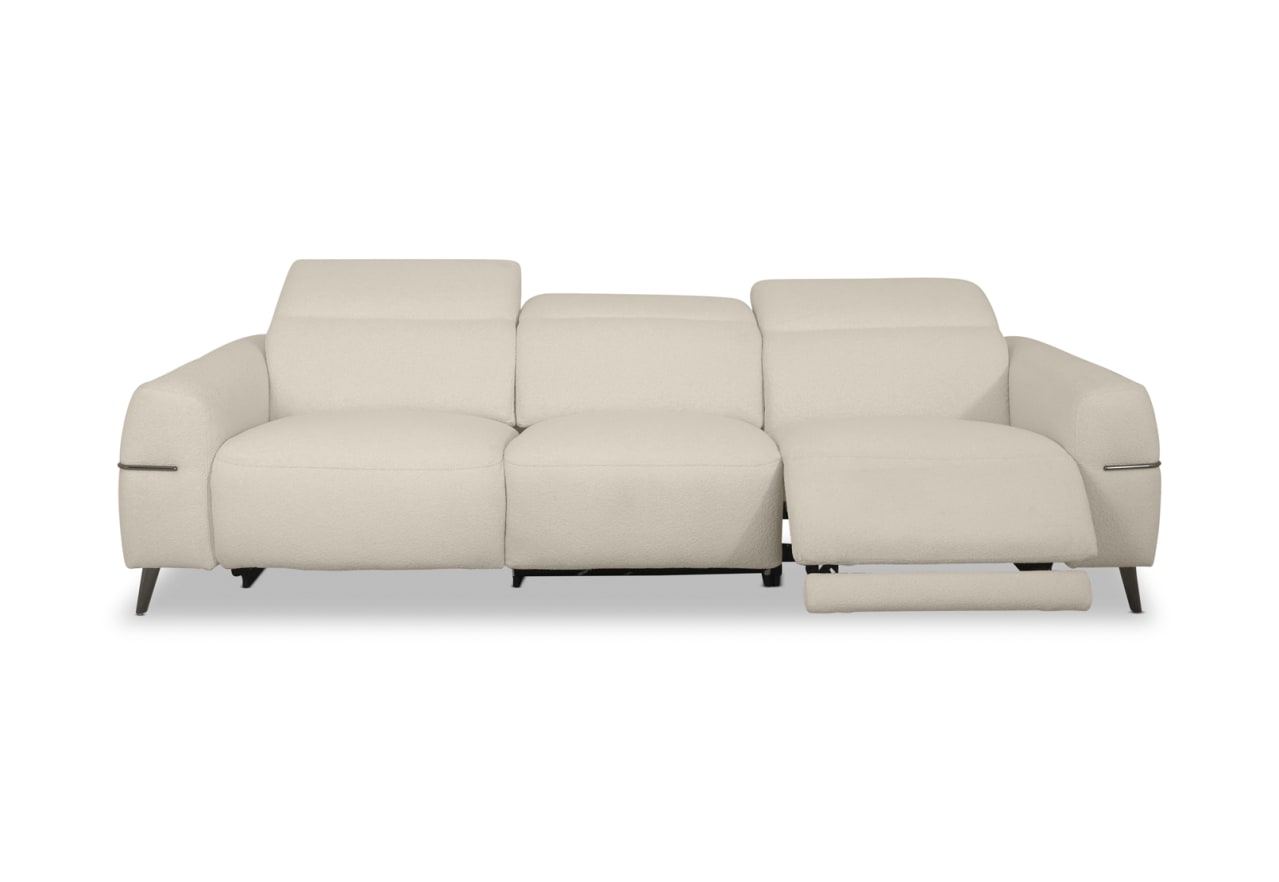 SERAFINI FABRIC 3.5 Seater with 2 Inbuilt Electric Recliners – image 2 of 10
