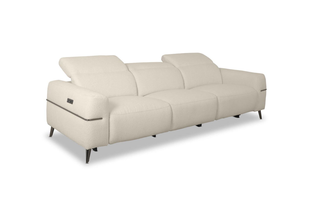 SERAFINI FABRIC 3.5 Seater with 2 Inbuilt Electric Recliners – image 3 of 10