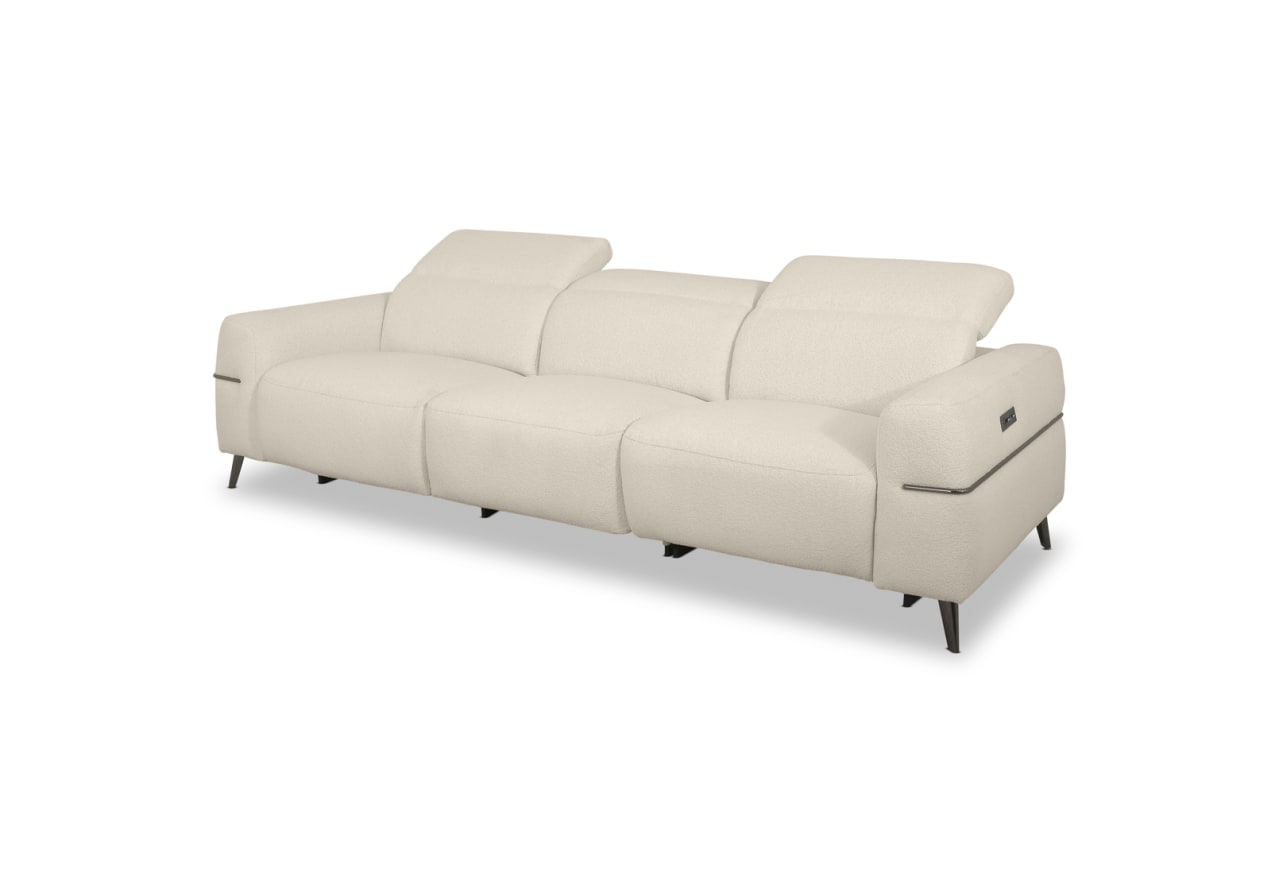 SERAFINI FABRIC 3.5 Seater with 2 Inbuilt Electric Recliners – image 4 of 10