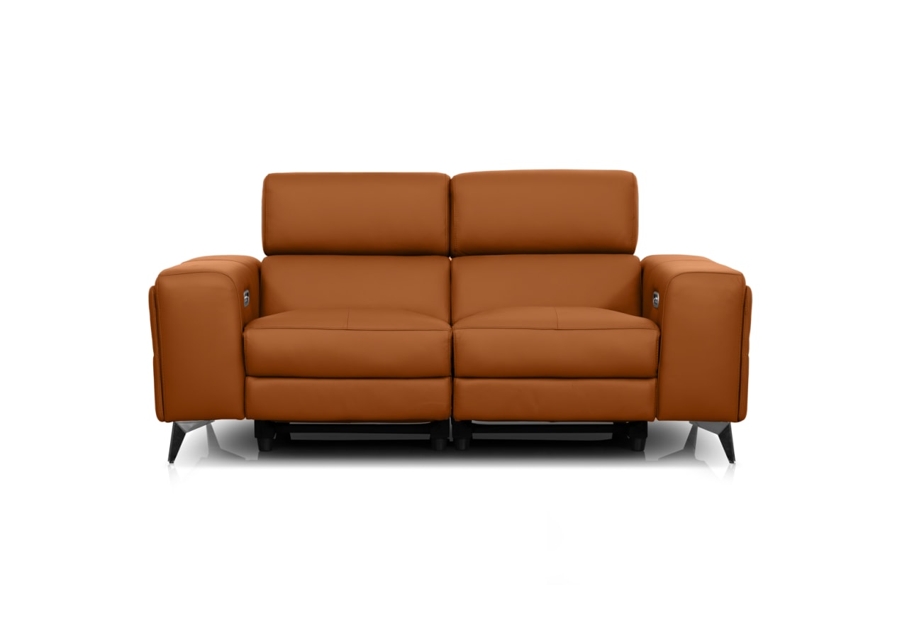 SINATRA LEATHER 2 Seater with Inbuilt Electric Recliners – image 1 of 15
