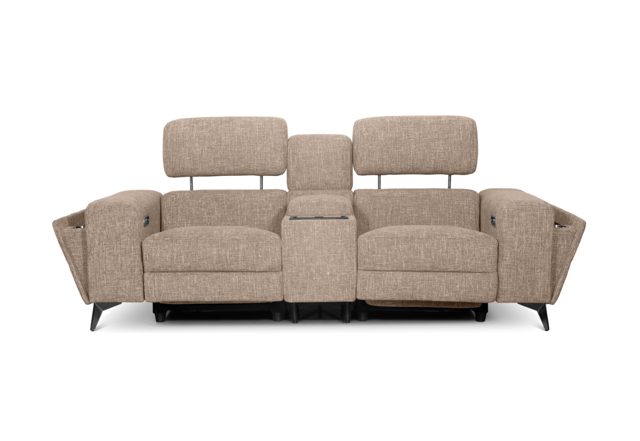 SINATRA FABRIC Media 2 Seater with Inbuilt Electric Recliners – image 2 of 15